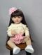 Лялька вінілова 55см, ручна робота, брюнетка, Reborn Baby Doll 17
