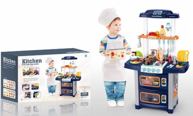 Детская игровая кухня, звуковые эффекты, аксессуары, 86х32х54 см, WD-R38