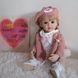 Лялька вінілова 55см, ручна робота, блондинка в беретику, Reborn Baby Doll 39