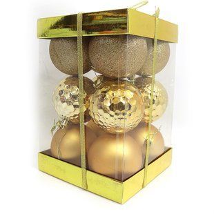 Прикрашання ялинок&nbsp;подарувальний "Style", д 8 см*12 шт, 741786