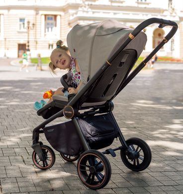 Коляска універсальна 2 в 1, CARRELLO Epica/GT CRL-8510/1 (2in1) Iron Grey, сіра, Карелло Епіка