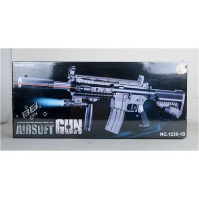 Автомат игрушечный, лазерный прицел, стреляющий шариками, 1239-1B