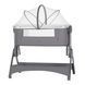Дитяче ліжечко CARRELLO Aria CRL-15501 (2 in1) Cloud Grey, сіра