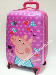 Детский чемодан дорожный на колесах 18" «Свинка Пеппа - 2», 520424