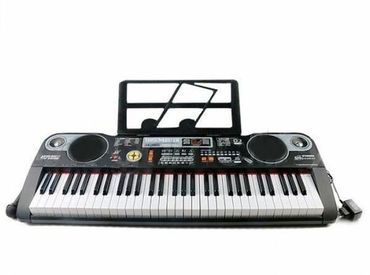 Детский игровой синтезатор, микрофон, 61 клавиша, MQ860USB