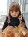 Лялька вінілова 55см, ручна робота, в ошатному платті, Reborn Baby Doll 45