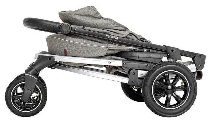 Коляска універсальна 2 в 1, візочок CARRELLO Vista CRL-6506 (2in1) Steel Gray, темно-сіра, Карелло Віста