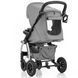 Коляска універсальна 2 в 1, візочок CARRELLO Vista CRL-6506 (2in1) Steel Gray, темно-сіра, Карелло Віста