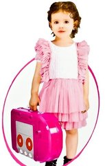 Кухня детская в чемоданчике, трансформер, с световыми и звуковыми эффектами, 64*50,5*64см, розовая, 008-58