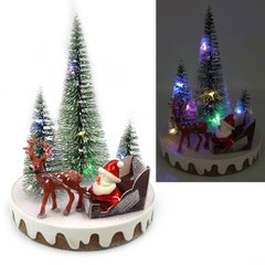 Нова LED декорація 3D "Дед мороз", 15x11x11sм, 746566