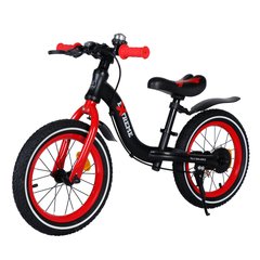 Велобег (беговел) детский BALANCE TILLY Extreme T-212524 Red, красный, надувные колеса 14" ручной тормоз