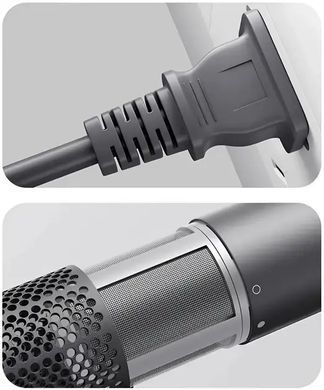 Фен для волос Super Hair Dryer, 1600 Вт, с функцией быстрой сушки, ионизацией воздуха и магнитными насадками