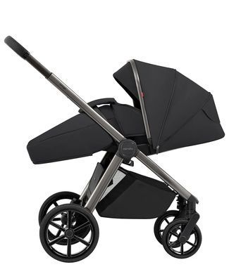 Коляска универсальная 2 в 1, CARRELLO Omega CRL-6530/1 (2in1) Absolute Black + фонарь, черная, Карелло Омега