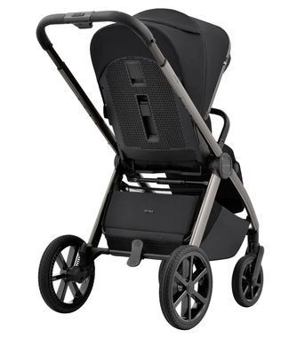 Коляска универсальная 2 в 1, CARRELLO Omega CRL-6530/1 (2in1) Absolute Black + фонарь, черная, Карелло Омега