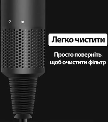 Фен для волос Super Hair Dryer, 1600 Вт, с функцией быстрой сушки, ионизацией воздуха и магнитными насадками