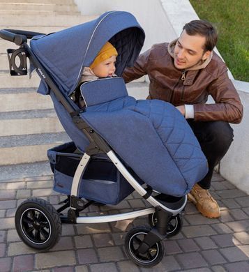 Коляска універсальна 2 в 1, візочок CARRELLO Vista CRL-6506 (2in1) Shark Gray, сіра, Карелло Віста