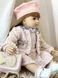 Кукла виниловая 55см, ручная работа, в берете с сумочкой, Reborn Baby Doll 47