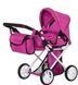 Коляска для ляльок, демісезонна Carrello Unico з сумкою, 9346 HOT PINK