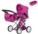 Коляска для ляльок, демісезонна Carrello Unico з сумкою, 9346 HOT PINK