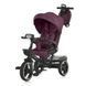 Велосипед трехколесный с родительской ручкой EL CAMINO VECTOR Purple, поворотное сиденье, дождевик, ME 1162-1
