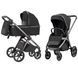 Коляска универсальная 2 в 1, CARRELLO Omega CRL-6530/1 (2in1) Absolute Black + фонарь, черная, Карелло Омега