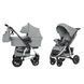 Коляска універсальна 2 в 1, візочок CARRELLO Vista CRL-6506 (2in1) Shark Gray, сіра, Карелло Віста