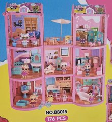 Кукольный домик "ЛОЛ ", 3 этажа, 8 куколок, BB015 (RK)