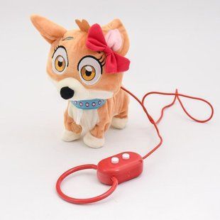 Мягкая интерактивная собачка Кикки на поводке, 18 см, M4283I-UA