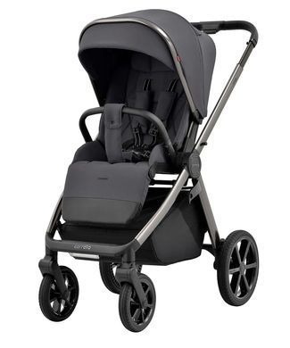 Коляска универсальная 2 в 1, CARRELLO Omega CRL-6530/1 (2in1) Excellent Grey + фонарь, серая, Карелло Омега