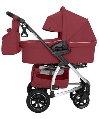 Коляска універсальна 2 в 1, візочок CARRELLO Vista CRL-6506 (2in1) Ruby Red, червона, Карелло Віста