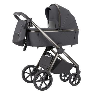 Коляска универсальная 2 в 1, CARRELLO Omega CRL-6530/1 (2in1) Excellent Grey + фонарь, серая, Карелло Омега