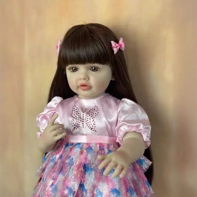 Лялька вінілова 55см, ручна робота, вишукана лялька для дівчинки, Reborn Baby Doll 28