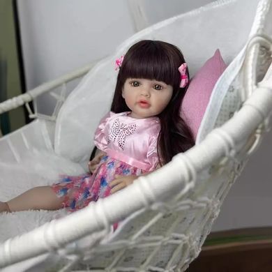 Лялька вінілова 55см, ручна робота, вишукана лялька для дівчинки, Reborn Baby Doll 28
