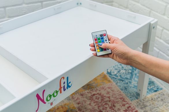 Световой стол - песочница Noofik, растущий комплект "Baby_ok" с карманом" 43*68см