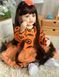 Лялька вінілова 55см, ручна робота, брюнетка в хеллоунській сукні, Reborn Baby Doll 86