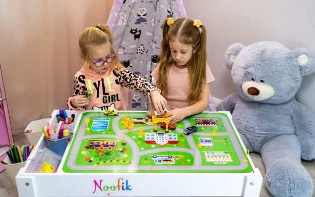Световой стол - песочница Noofik, растущий комплект "Baby_ok" с карманом" 43*68см