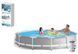 Каркасный бассейн Prism Frame Pool, картриджный фильтр-насос 1250 л/ч, 6503л, 366*76 см, Intex 26712 NP