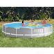 Каркасный бассейн Prism Frame Pool, картриджный фильтр-насос 1250 л/ч, 6503л, 366*76 см, Intex 26712 NP