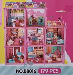 Кукольный домик "ЛОЛ ", 3 этажа, 8 куколок, BB016 (RK)