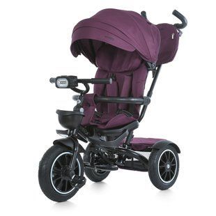 Велосипед трехколесный с родительской ручкой, поворотное сиденье EL CAMINO Modena ME 1193 Purple