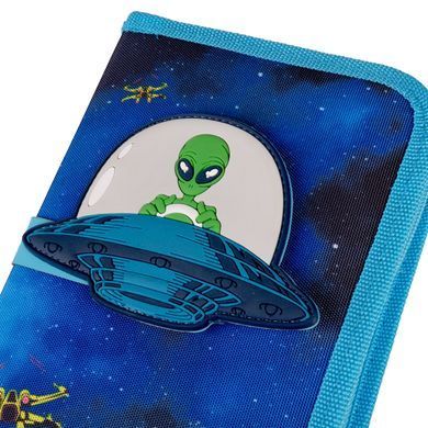 Пенал твердый одинарный с двумя клапанами Yes UFO HP-04