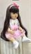 Кукла виниловая 55см, ручная работа, в розовом платье с бантиками, Reborn Baby Doll 42