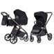 Коляска универсальная 2 в 1, CARRELLO Omega CRL-6540/1 (2in1) Cosmo Black + фонарик, черная, Карелло Омега
