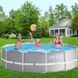 Каркасний круглий басейн Prism Frame Pool, картріджний фільтр-насос 2006 л/год, сходи, 366*99см, 8592л, Intex26716 NP