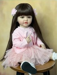 Лялька вінілова 55см, ручна робота, вишукана лялька для дівчинки, Reborn Baby Doll 1
