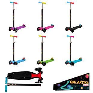 Самокат триколісний TILLY Galaktika GS-0070, колеса, що світяться, 6 кольорів