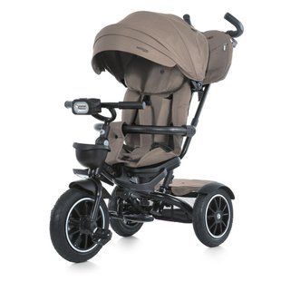 Велосипед трехколесный с родительской ручкой, поворотное сиденье EL CAMINO Modena ME 1193 Beige Praline