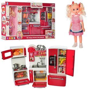 Кухня игрушечная с куклой, свет, звук, 66082