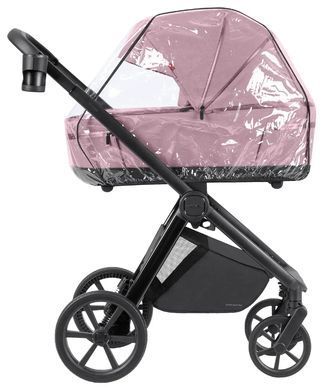 Коляска універсальна 2 в 1, візочок CARRELLO Omega CRL-6540/1 (2in1) Galaxy Pink + ліхтарик, рожева, Карелло Омега