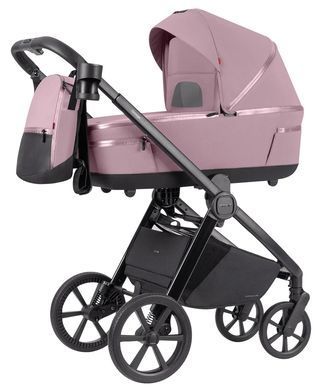 Коляска універсальна 2 в 1, візочок CARRELLO Omega CRL-6540/1 (2in1) Galaxy Pink + ліхтарик, рожева, Карелло Омега